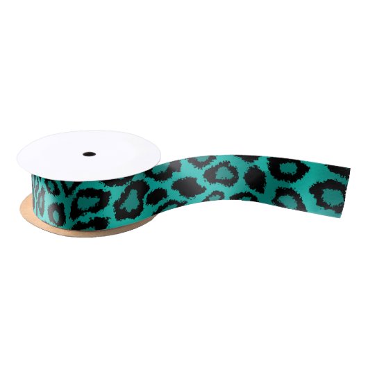 Leopard Animal Print | BLAUWGROEN Satijnen Lint (Spoel)
