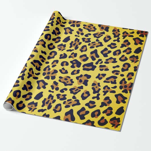 Leopard Animal Print Cadeaupapier (Uitgerold)