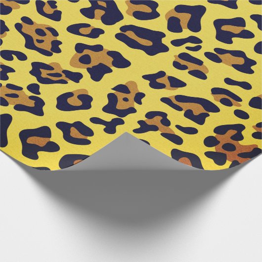 Leopard Animal Print Cadeaupapier (Hoek)