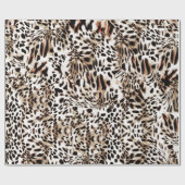 Leopard Animal Print Cadeaupapier (Vlak)