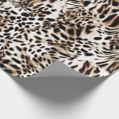 Leopard Animal Print Cadeaupapier (Hoek)