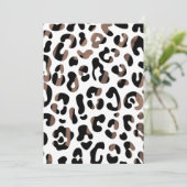 Leopard Animal Print Cheetah Print Animal Printers Bedankkaart (Staand voorkant)