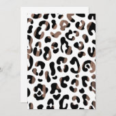 Leopard Animal Print Cheetah Print Animal Printers Bedankkaart (Voorkant / Achterkant)