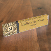 Leopard Animal Print | DIY-naam en -monogram Naambordje (Zijkant)