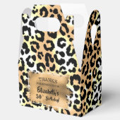Leopard Animal Print Favor Box Bedankdoosjes (Geopend)