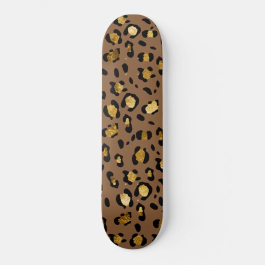 Leopard Animal Print Glam #29 #patroon #decor #art Persoonlijk Skateboard (Voorkant)
