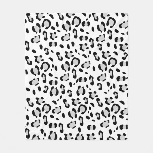 Leopard Animal Print Glam #3 Fleece Deken (Voorkant)