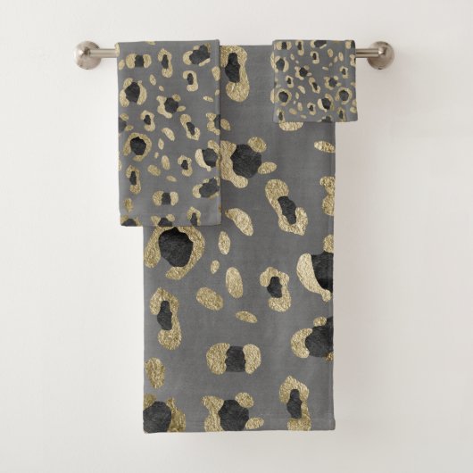 Leopard Animal Print Glam #4 Bad Handdoek (Insitu)