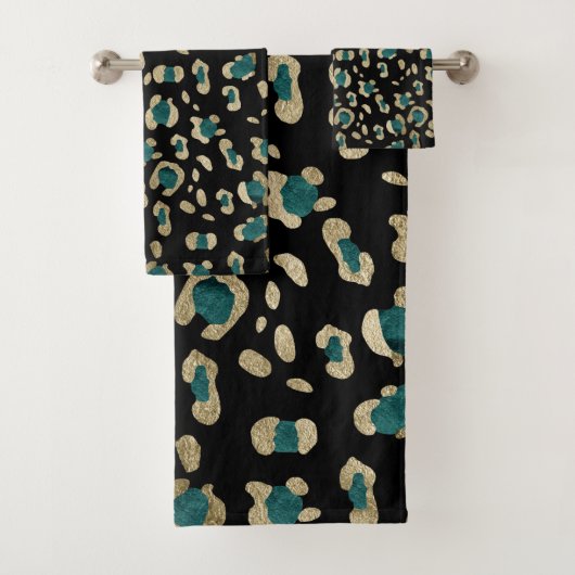 Leopard Animal Print Glam #5 Bad Handdoek (Insitu)