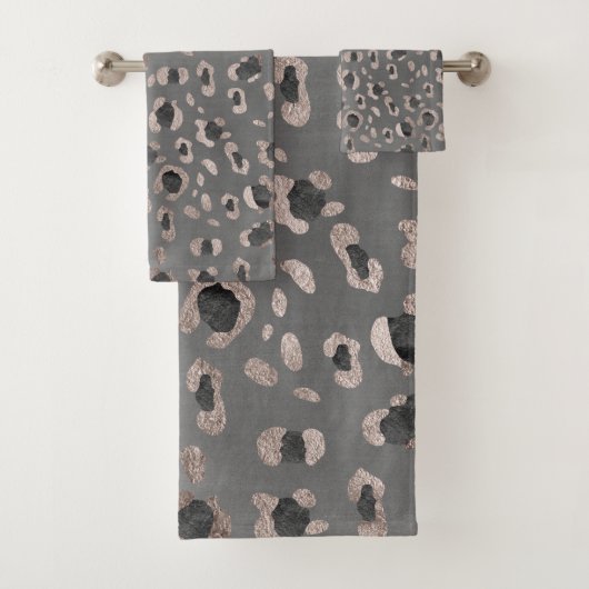 Leopard Animal Print Glam #6 Bad Handdoek (Insitu)