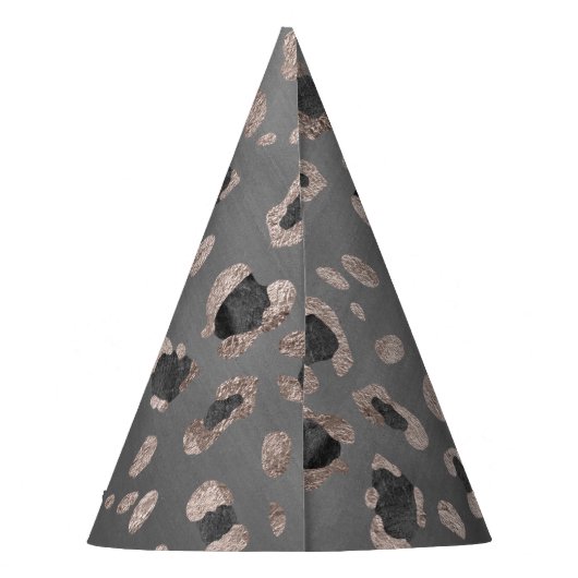 Leopard Animal Print Glam #6 Feesthoedjes (Achterkant)