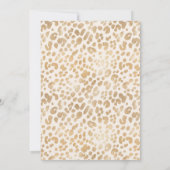 Leopard Animal Print Glam Classic Wedding Kaart (Achterkant)
