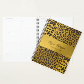 Leopard Animal Print Gold Foil Benoeming Book Planner (Display)
