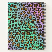 Leopard Animal Print Holographic Glitter Drivers Notitieboek (Achterkant)