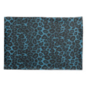 Leopard Animal Print in Blue Kussensloop (Achterkant)