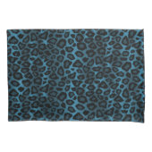 Leopard Animal Print in Blue Kussensloop (Voorkant)