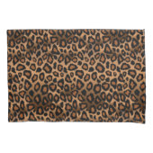 Leopard Animal Print in Brown Kussensloop (Voorkant)