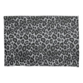 Leopard Animal Print in grijs Kussensloop (Voorkant)