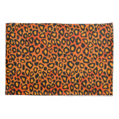 Leopard Animal Print in het Sinaasappel Kussensloop (Achterkant)