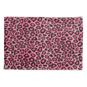 Leopard Animal Print in roze Kussensloop (Achterkant)