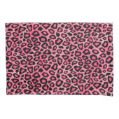 Leopard Animal Print in roze Kussensloop (Voorkant)