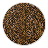 Leopard Animal Print Keramische Knop (Voorkant)