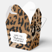 Leopard Animal Print Kids Birthday Party Bedankdoosjes (Geopend)