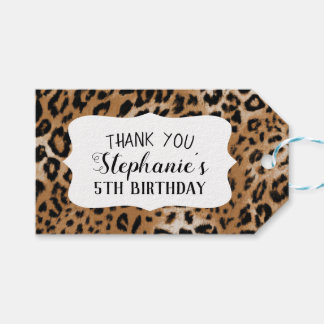 Leopard Animal Print Kids Birthday Party Cadeaulabel