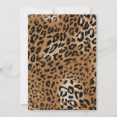 Leopard Animal Print Kids Birthday Party Kaart (Achterkant)