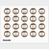 Leopard Animal Print Kids Birthday Party Ronde Sticker (Vel)