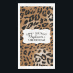 Leopard Animal Print Kids Birthday Party Servet<br><div class="desc">Leopard-dierlijk drukwerk kinderen verjaardagsfeest gasthanddoeken.</div>