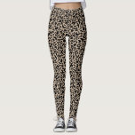 Leopard Animal Print Leggings<br><div class="desc">Een leuk paar zwarte en bruine luipaardprint leggings. Stijlvol en chique. voor u ontworpen door Blackberry Boulevard.</div>
