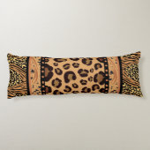 Leopard Animal Print Lichaamskussen (Achterkant)
