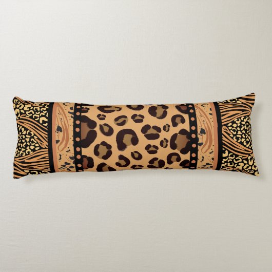 Leopard Animal Print Lichaamskussen (Achterkant)