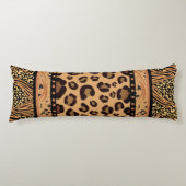 Leopard Animal Print Lichaamskussen (Voorkant)