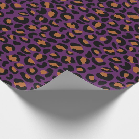 Leopard Animal Print Moederdag-geschenken naadloos Cadeaupapier (Hoek)