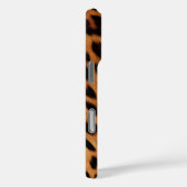 Leopard Animal Print Monogram Case-Mate iPhone Case (Achterkant / Rechts)