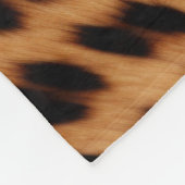Leopard Animal Print Monogram Fleece Deken (Hoek)