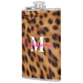 Leopard Animal Print Monogram Heupfles (Links)