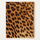 Leopard Animal Print Monogram Planner (Achterkant)