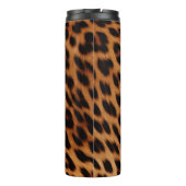 Leopard Animal Print Monogram Thermosbeker (Achterkant)