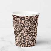 Leopard Animal Print Paper Cup Papieren Bekers (Rechts)