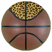 Leopard Animal Print Patroon Basketball Mini Basketbal (Rechts)