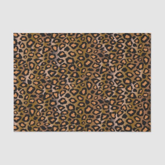 Leopard Animal Print Patroon Tissuepapier (Voorkant)