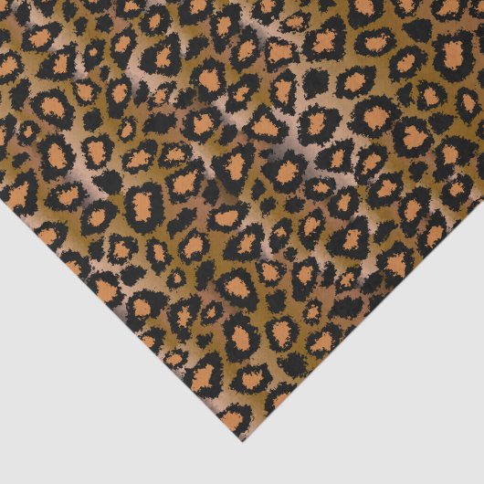 Leopard Animal Print Patroon Tissuepapier (Detail)