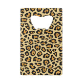 Leopard Animal Print Pattern-25560 Creditkaart Flessenopener (Achterkant)