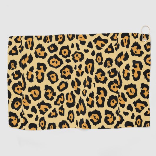 Leopard Animal Print Pattern-25560 Golfhanddoek (Horizontaal)