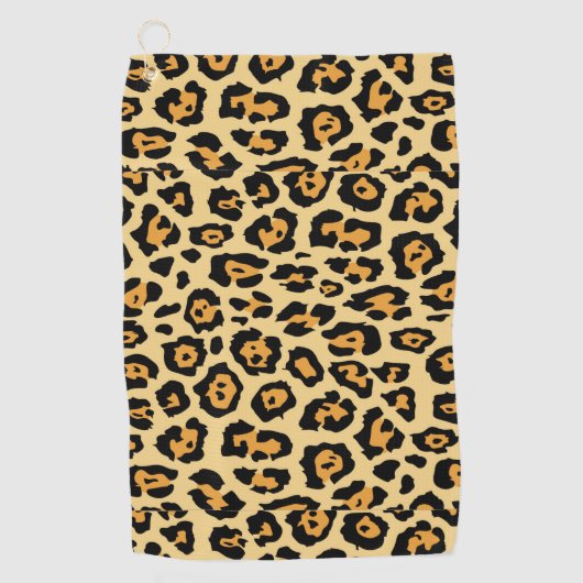 Leopard Animal Print Pattern-25560 Golfhanddoek (Voorkant)