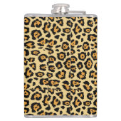 Leopard Animal Print Pattern-25560 Heupfles (Achterkant)