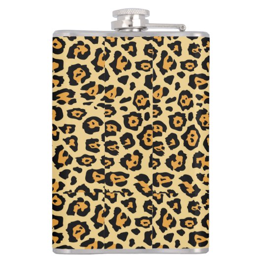 Leopard Animal Print Pattern-25560 Heupfles (Achterkant)